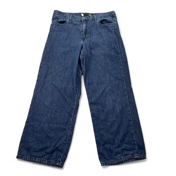 Kut from the Kloth Maggie Wide Drape Leg Dark Wash Jeans - Picture 2 of 7